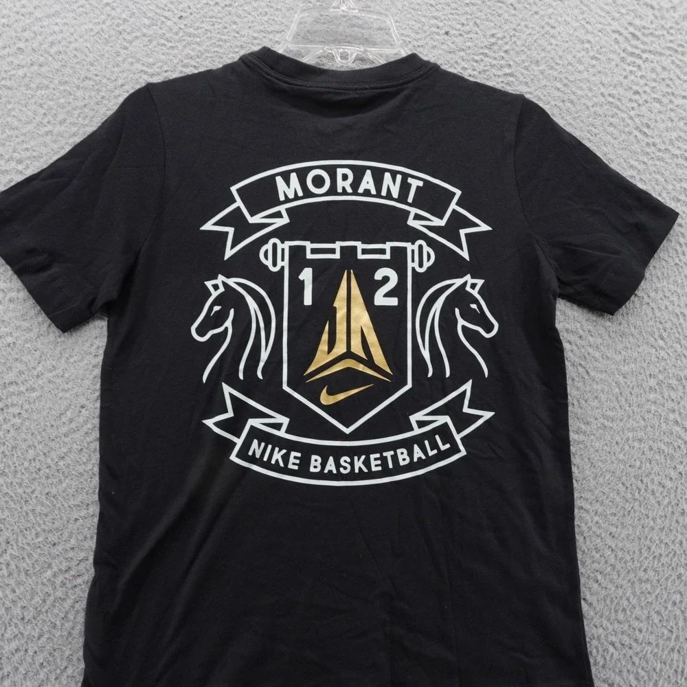 Nike Ja Morant Kids Basketball Graphic‎ Tee Shirt Black Large NEW